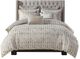 Olliix by Madison Park Signature Sanctuary Taupe/Gold King Comforter Set-0
