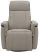Fornirama Santorini Small Rocker Swivel Reclining Chair with Headrest-3