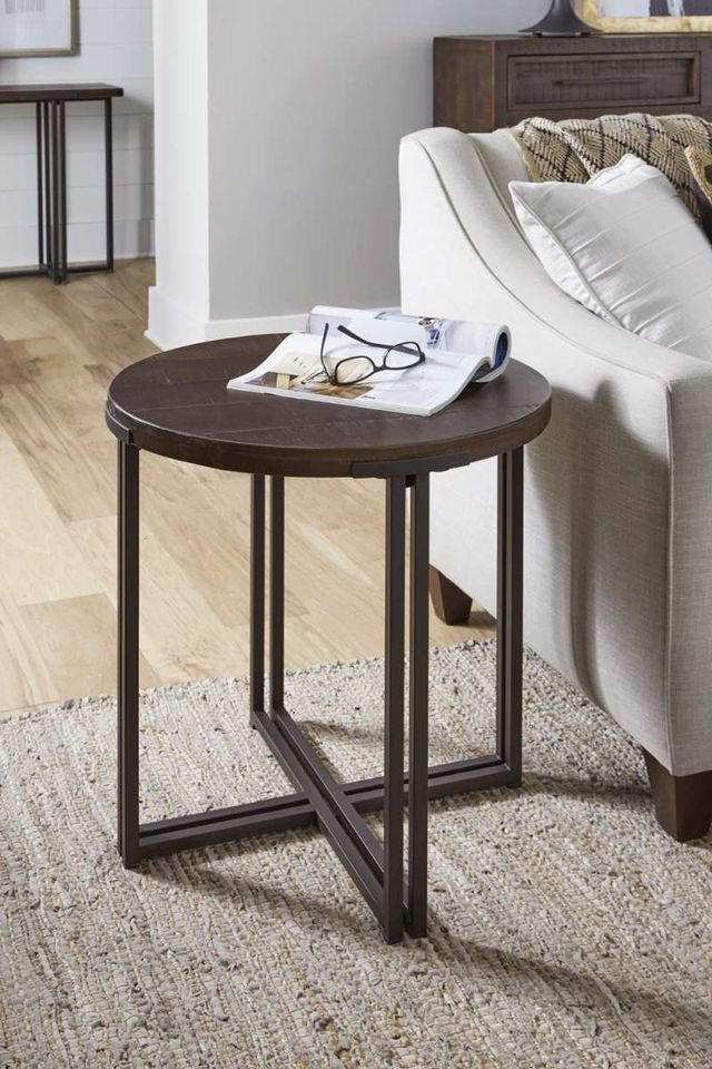 aspenhome® Zander Umber Round End Table-3