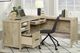 Sauder® Pacific View® Prime Oak® L- Shaped Home Office Desk-1