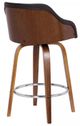 Armen Living Alec Brown 30" Swivel Bar Stool-4