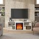 Ameriwood Home Mainstays Courtland White 65'' Eletric Fireplace Media Console-4