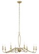 Uttermost® Corella Textured Soft Gold 8 Light Chandelier-0