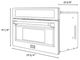ZLINE Autograph Edition 30" 1.6 Cu. Ft. Black Stainless Steel Built-in Convection Microwave Oven with Polished Gold Helix Handle-1