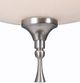 YHD Glacier Point Ivory Cloud/Satin Nickel 20'' Incandescent Pendant-3