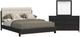 Flexsteel® Waterfall 3-Piece Beige/Dark Brown/Deep Ebony Queen Upholstered Bedroom Set-0