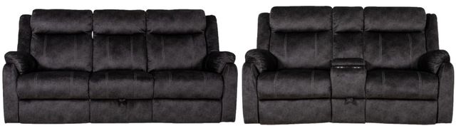 Global Furniture USA 2-Piece Domino Granite Manual Reclining Living Room Set-0