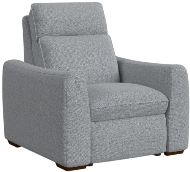 Flexsteel® Ava Stonewash Fabric Power Recliner with Power Headrest and Lumbar-0