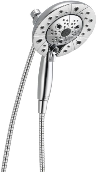 Delta Universal Showering Chrome 1.75 GPM H2Okinetic® In2ition® 5-Setting Two-in-One Shower-0