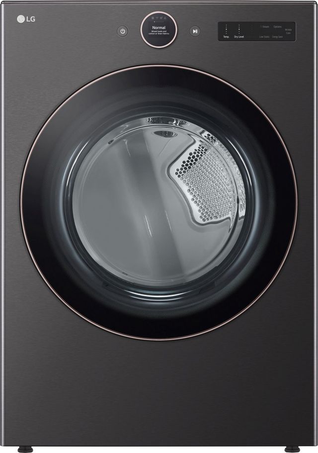 LG Black Steel Front Load Washer & Electric Dryer Laundry Pair-2