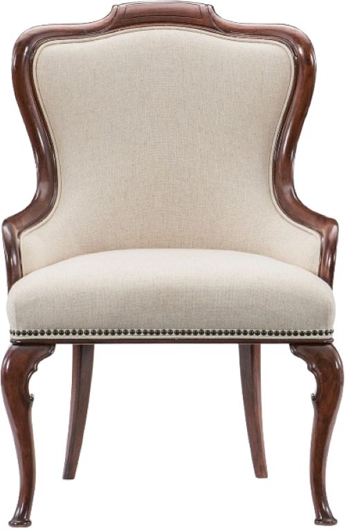 Hooker® Furniture Charleston Chateau Linen/Maraschino Cherry Dining Arm Chair-2