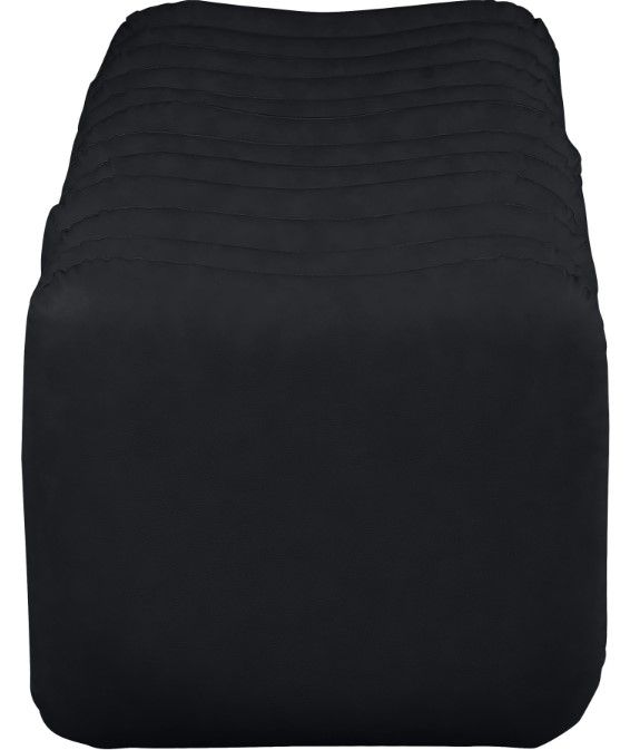 Meridian Furniture Atticus Black Vegan Leather Upholstered Bench-2