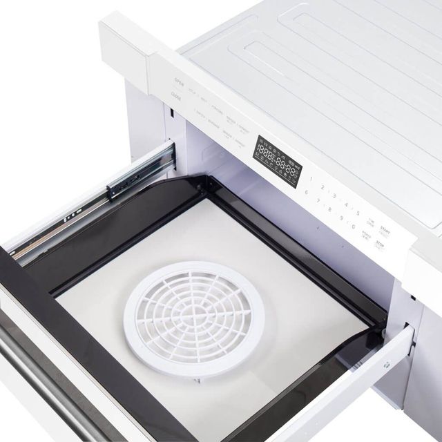 FORNO® Capoliveri 1.2 Cu. Ft. White Microwave Drawer-3