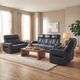 Primo™ International Heritage Colton Leather-Match Black Power Glider Recliner-2