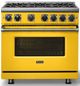Viking® 7 Series 36'' Daffodil Pro Style Natural Gas Range-2