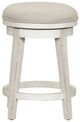 Liberty Furniture Modern Farmhouse Flea Market White/Gray Console Swivel Stool-2