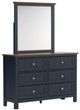 Signature Design by Ashley® Landocken 4-Piece Blue/Brown Queen Panel Bedroom Set-2
