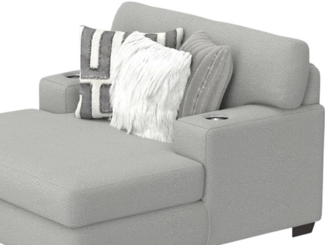 Corinthian Furniture Glenwood Gray Chaise-1