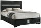 Coaster® Miranda Black Upholstered Full Panel Bed -2