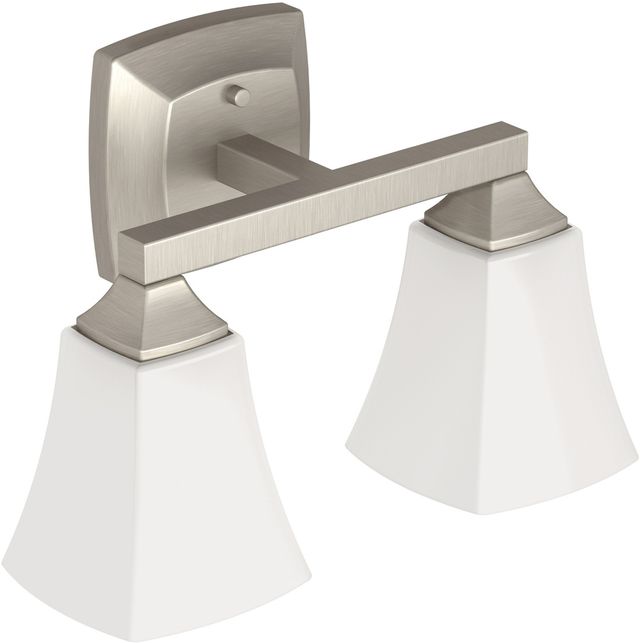 Moen® Voss™ Brushed Nickel Two Globe Bath Light-0