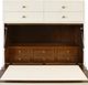Harp & Finial® Neely Ivory/Walnut Plateau Secretary Desk-3