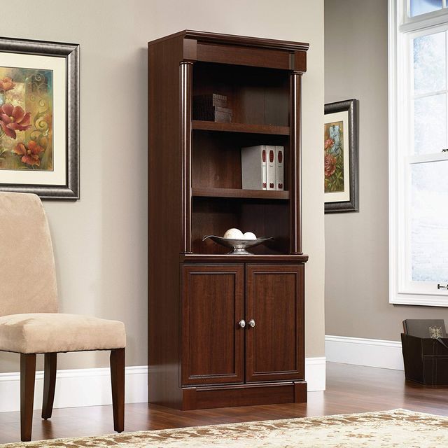 Sauder® Palladia® Select Cherry Library With Doors-2