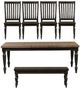 Liberty Furniture Harvest Home 6-Piece Barley Brown/Chalkboard Rectangular Table Set-0