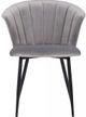 Armen Living Lulu Grey/Black Dining Chair-1
