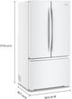Whirlpool® 36" 24.3 Cu. Ft. White Counter Depth French Door Refrigerator-4