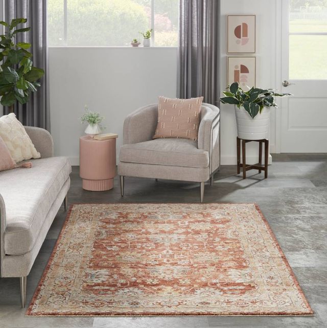 Nourison Home™ Sahar Rust 5'x7' Area Rug-1