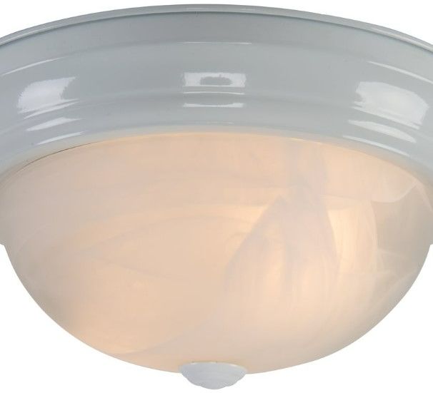 YHD White 2-Light 13" Flush Mount Lighting-3