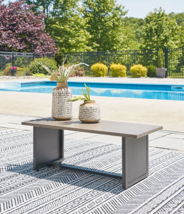 Signature Design by Ashley® Bree Zee 8-Piece Brown Fabric Outdoor Modular Seating Set with End Table-7