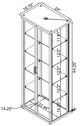 Coaster® Aero Black Display Cabinet-4