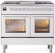 Ilve® Professional Plus II 40" White Pro Style Dual Fuel Range-0