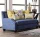 Furniture of America® West Brompton 2-Piece Navy Living Room Sitting Set-2