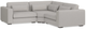Bassett® Furniture Moby Gray L-Shaped Sectional-0