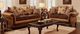 Furniture of America® Isabella Dark Brown/Camel Loveseat-1