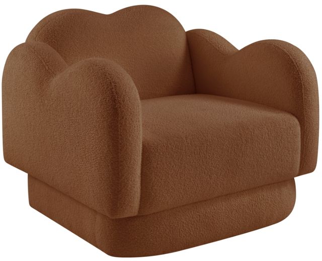 Meridian Furniture Bloom Saddle Teddy Fabric Accent Chair-0