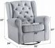 ACME Furniture Zeger Gray Swivel Glider Chair-2