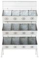 A & B Home White Tinker Storage Bin Rack-1
