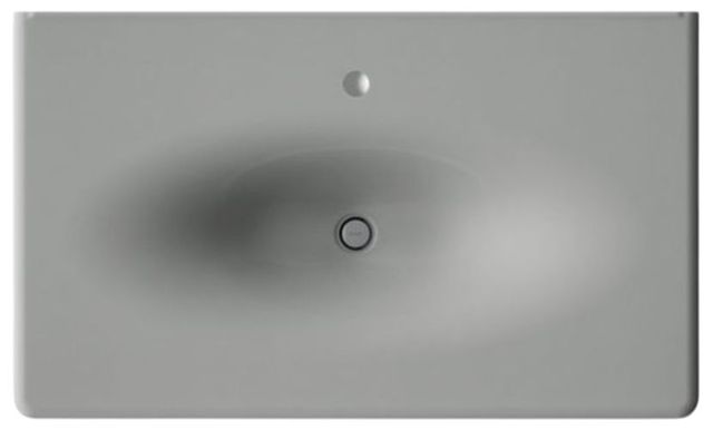 Kohler Iron/Impressions® Basalt 37" Enameled Cast Iron Vanity Top with Integrated Oval Sink-1
