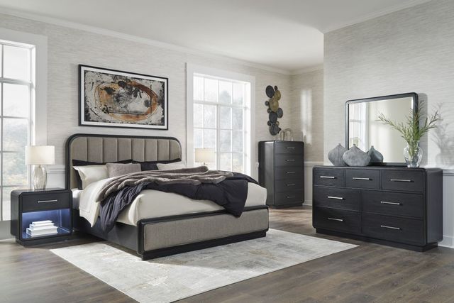 Signature Design by Ashley® Rowanbeck Black Bedroom Mirror-3