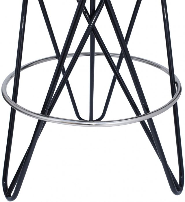 Meridian Furniture Mercury Black/Silver Counter Stool-3