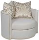 Rene Cazares™ Furniture Coco Chair and Swivel Chair with Decorative Nails-0