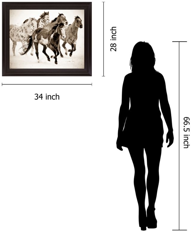 Classy Living Speckled Gallop Wall Art-1