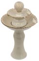 A & B Home White 2-Tier Outdoor Decorative Water Fountain-1