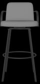 Amisco Customizable Tricia Bar Swivel Stool-3