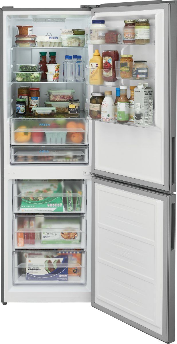 Frigidaire® 24" 11.5 Cu. Ft. Stainless Steel Counter Depth Bottom Freezer Refrigerator-4