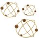 A & B Home Obitz 3-Piece Gold Deco Ball Set-3