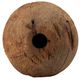 A & B Home Brown Antique Pully Wheel Pillar Candle Holder-2